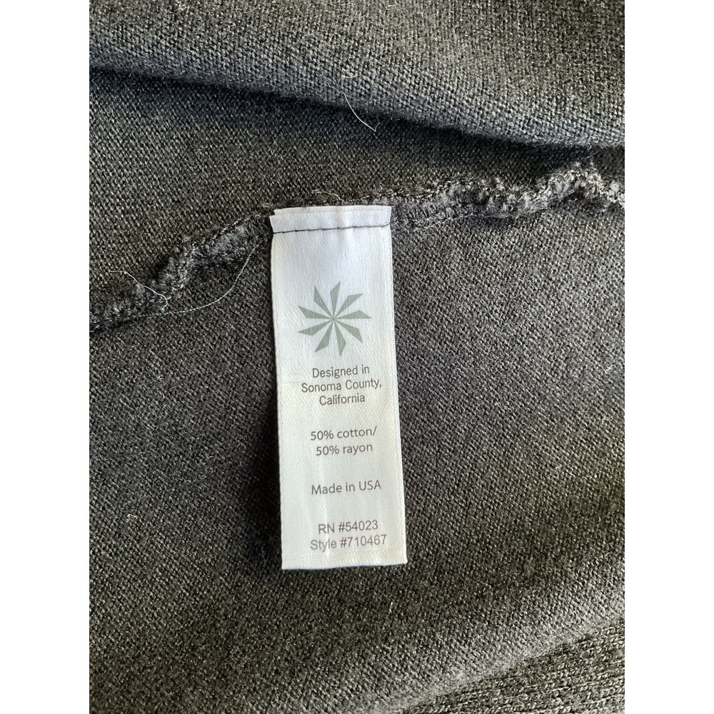 Athleta Highland Wrap Open Cardigan Sweater Black Knit Stretch Women's Size S/M - Picture 8 of 8